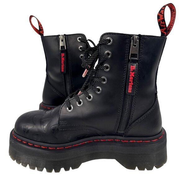 Dr. Martens Jadon Blade Runner Smooth Black Leather Platform Boots UK6 US M7/W8 - Picture 4 of 13